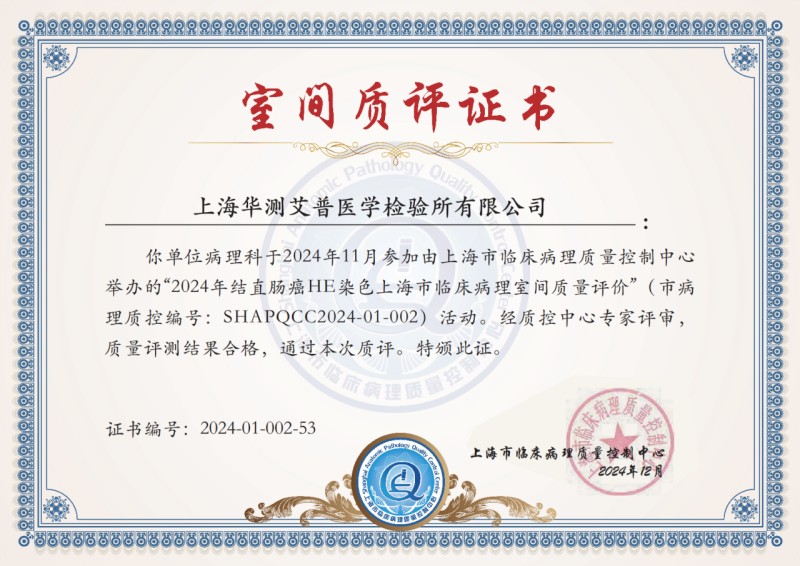 直腸癌HE染色上海市臨床病理室間質(zhì)量評(píng)價(jià)